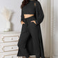 Tank, Pants, and Cardigan Set with Pockets (BFD) T - Deals DejaVu