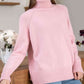 Turtle Neck Raglan Sleeve Sweater - Deals DejaVu