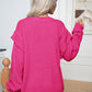 Dropped Shoulder Long Sleeve Sweater