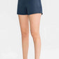 Wide Waistband Sports Shorts with Pockets