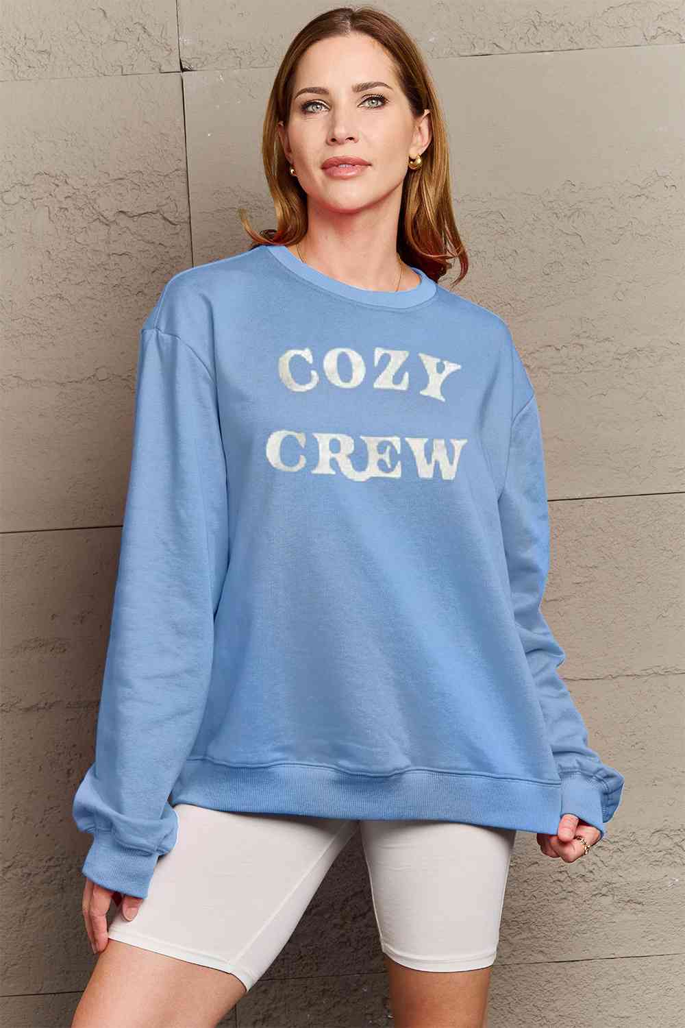 Simply Love Full Size COZY GREW Graphic Sweatshirt