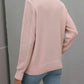 Double Take Fringe Detail Ribbed Trim Sweater - Deals DejaVu