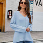 V-Neck Rib-Knit Top - Deals DejaVu