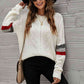 Feeling You Best Striped Cable-Knit Round Neck Sweater - Deals DejaVu