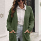 Open Front Longline Cardigan with Pockets