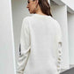 Round Neck Dropped Shoulder Sweater