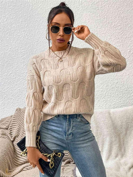 Round Neck Long Sleeve Sweater