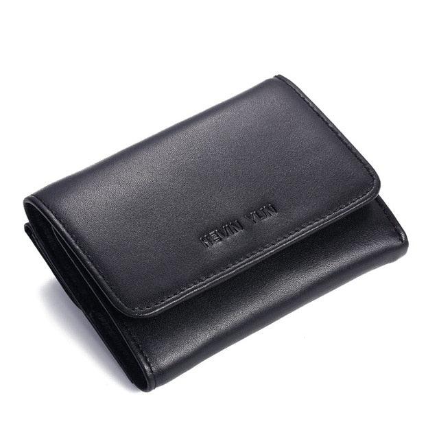 Fashion Genuine Leather Men Wallets - Short Design Credit Card Holder Wallet wiWh Coin Pocket (1U17)