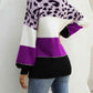 Color Block Round Neck Sweater - Deals DejaVu