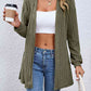 Open Front Dropped Shoulder Cardigan