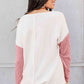 Full Size Color Block Cable-Knit Tops - Deals DejaVu