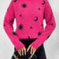 Patterned Drop Shoulder Sweater - Deals DejaVu