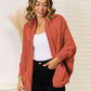 Open Front Cardigan with Pockets - Deals DejaVu