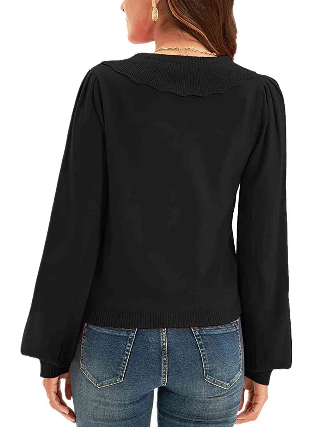 Collared Long Sleeve Button Down Cardigan - Deals DejaVu