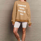 Simply Love Full Size Letter Graphic Sweatshirt