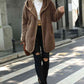 Open Front Ribbed Hooded Coat (BFD) T - Deals DejaVu