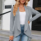 Open Front Long Sleeve Cardigan - Deals DejaVu