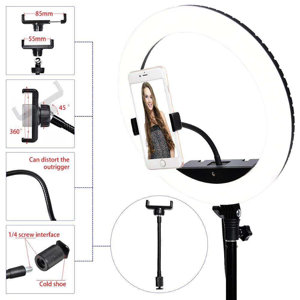 SLP-R300 300Pcs LED Ring Light Photographic Lighting Ring light 60W Ring Lamp With Tripod Stand For Camera Phone Makeup (MC7)(1U54)