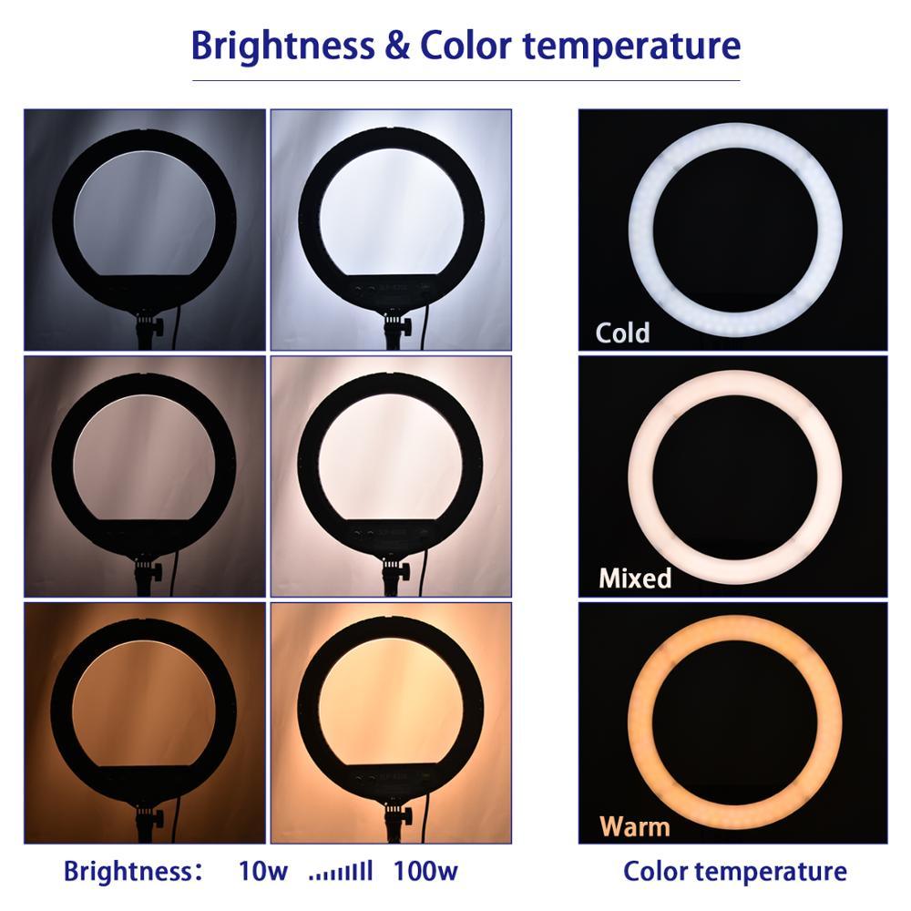 SLP-R300 300Pcs LED Ring Light Photographic Lighting Ring light 60W Ring Lamp With Tripod Stand For Camera Phone Makeup (MC7)(1U54)