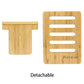 Great Bamboo Adjustable Tablet Stand Multi-angle Portable Holder for iPad or Cellphones (TLC2)