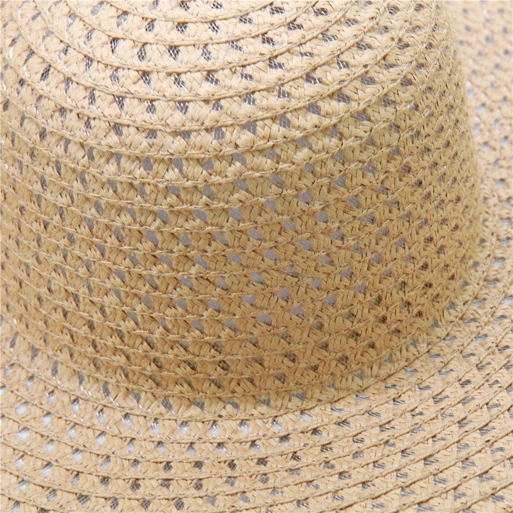 Gorgeous Handmade Knitted Hollow Women Big Brim Sun Hat - Breathable Cool Ladies Summer (WH8)