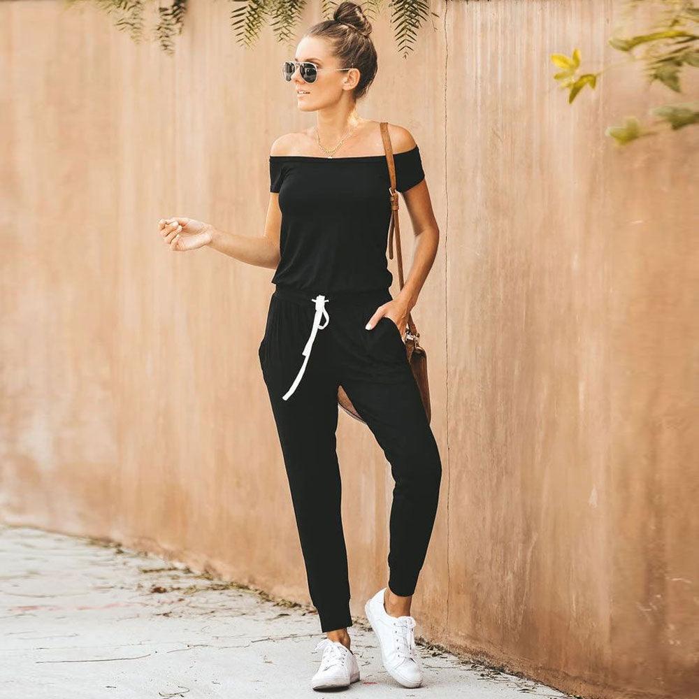 Great Women Summer One Piece Jumpsuit - Summer Casual Pants - Loose Sexy Jumpsuit (2U33)