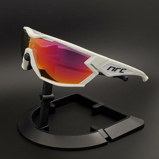 New Photochromic Cycling Glasses - Adjustable 3 Lens Road Bike Sunglasses (MA6)(F102)