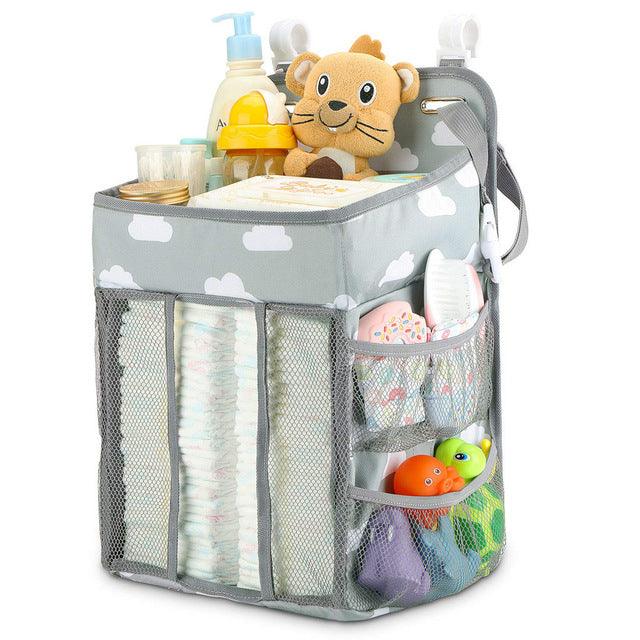Multifunction Diaper storage bag - Hanging Diaper Caddy Organizer Diaper Stacker for Changing Table (1U01)(X1)