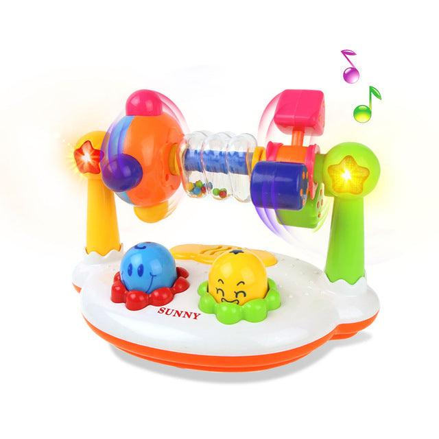 Cute Electric Educational Toys -Musical Rotating Fitness Frame Baby Toy - Sound & Flash Kids Toy (2X2)(F2)