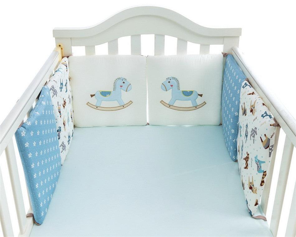 Comfortable Baby Bed Cartoon Bumpers - Bed Crib Cotton Infant Bumper 6pcs/Set Bedding set (3X1)