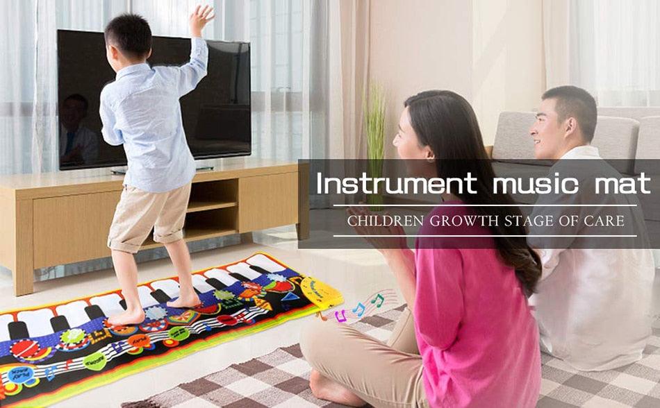 110x36cm Baby Play Musical Piano Mat - Instrument Mat Game Carpet - Music Toys For Kids Xmas Gift (2X2)(F2)