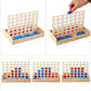 Newest Connect Blue Red Four In A Row , 4 In A Line Board Funny Family Parties Classic Bingo Games - Wood Entertainment (7X2)