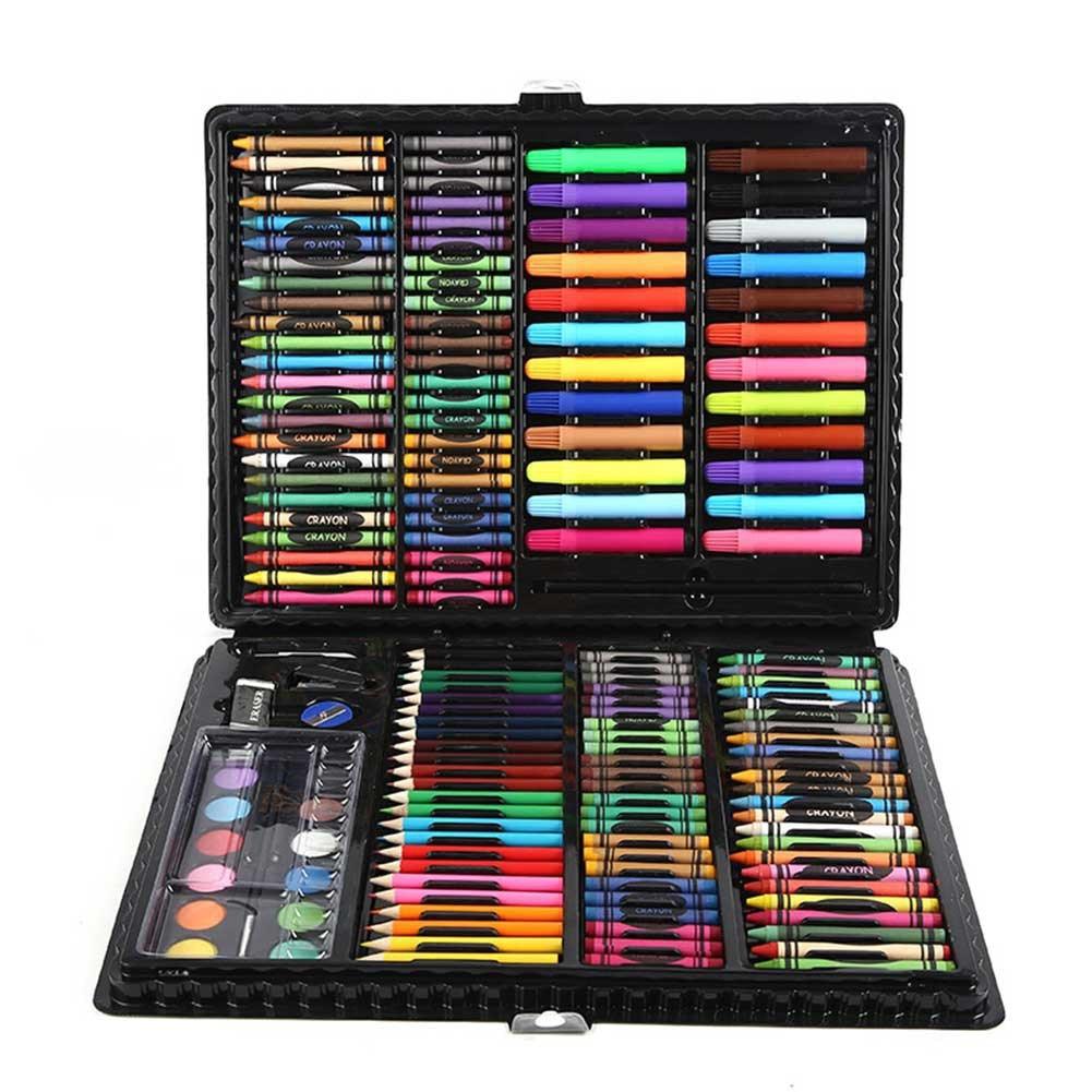 168pcs Sets Art Watercolor Brush Gift Box Brush Painting - Stationery Set Arts and Crafts for Kids - Educational Toys (8X1)(F2)