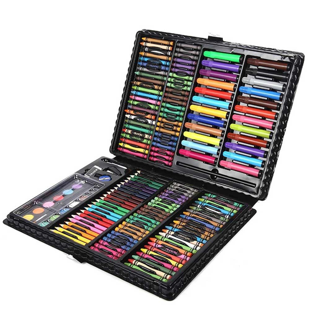 168pcs Sets Art Watercolor Brush Gift Box Brush Painting - Stationery Set Arts and Crafts for Kids - Educational Toys (8X1)(F2)