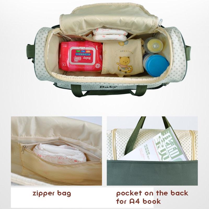 Fashion Large Capacity Baby Diaper Bags; Shoulder Waterproof Nursing Bag For Baby Care (D1)