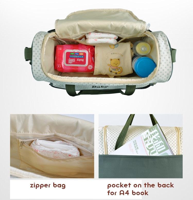 Fashion Large Capacity Baby Diaper Bags; Shoulder Waterproof Nursing Bag For Baby Care (D1)