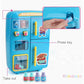 Great Children Simulation Double Refrigerator - Pretend Play Toys - Vending Machine Toys - Kids Kitchen Food Toy - Mini Play House (1X3)(F2)