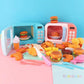 Kid's Kitchen Toys - Simulation Microwave Oven Educational Toys - Mini Kitchen Food Pretend Play - Cutting Role (1X3)