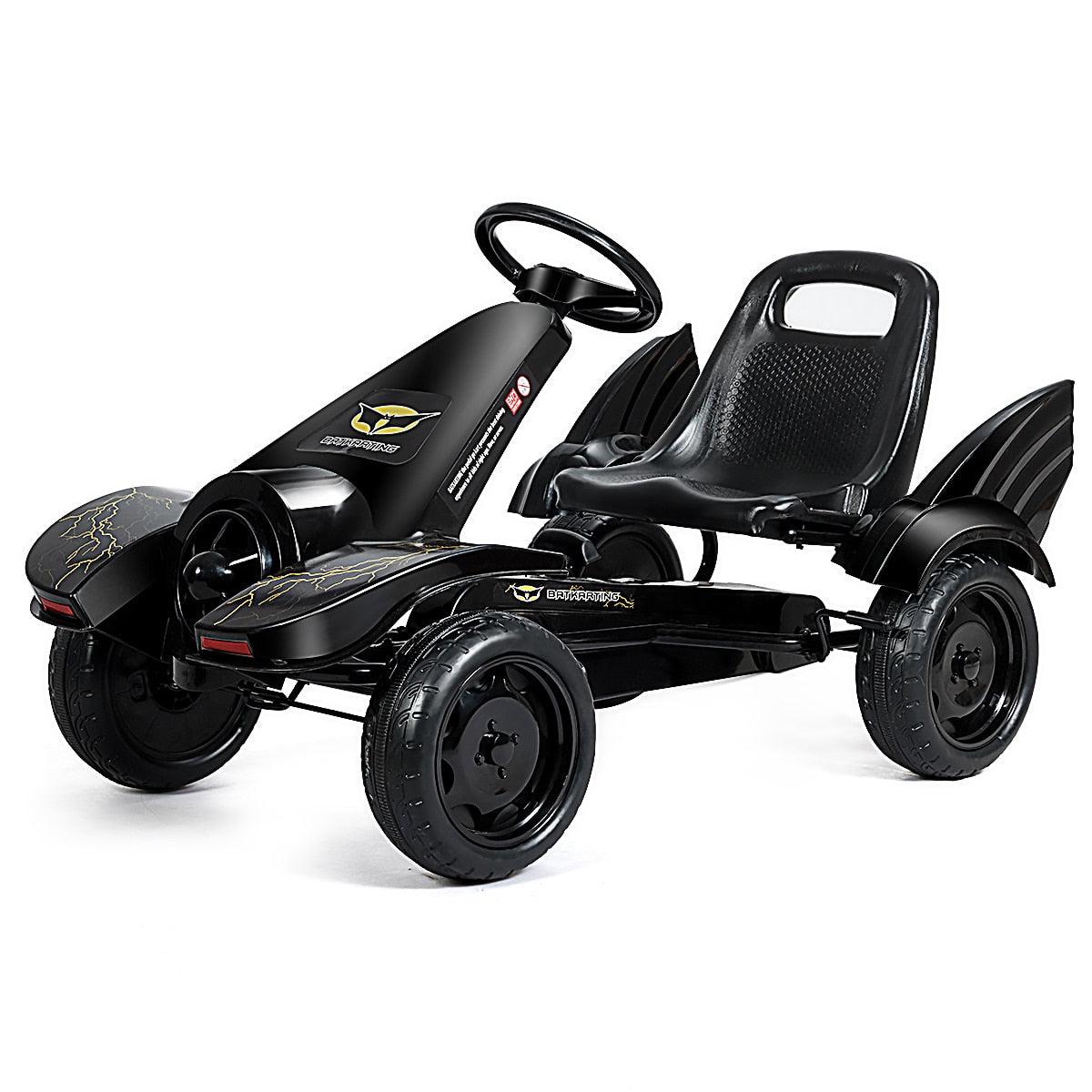 Go Kart Pedal Powered Kids Ride on Car 4 Wheel Racer Toy w/ Clutch & Hand Brake (9X1)(1U2)(3X2)