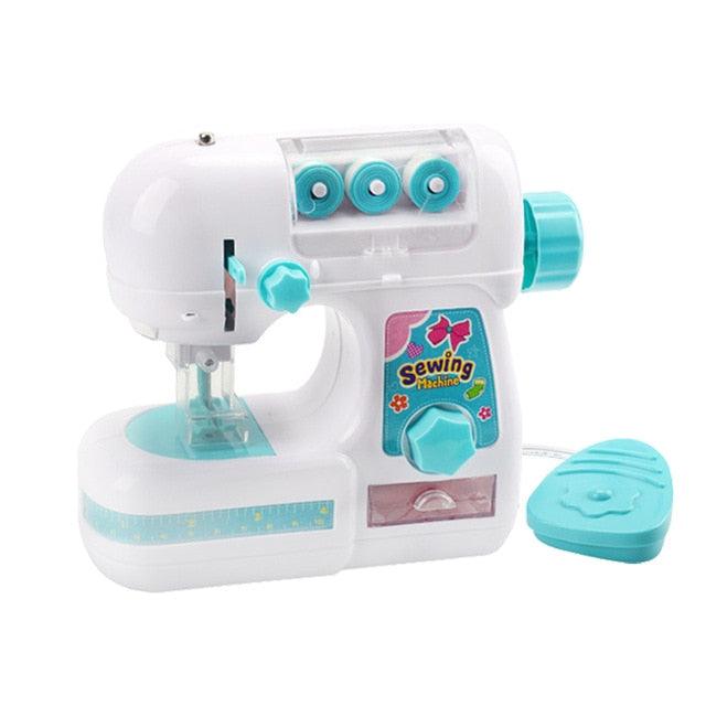 Kids Sewing Machine Toy - Mini Furniture Educational Learning Design Clothing Toys - Creative Gifts For Children (D2)(1X3)