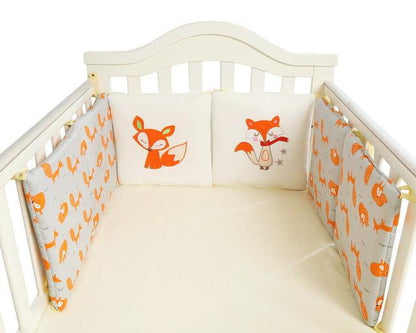 Comfortable Baby Bed Cartoon Bumpers - Bed Crib Cotton Infant Bumper 6pcs/Set Bedding set (3X1)