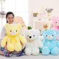 Gorgeous 50cm Creative Light Up LED Teddy Bear - Stuffed Animals Plush Toy - Colorful Glowing - Christmas Gift For Kids Pillow (9X2)(3X4)
