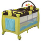 New Baby Crib Playpen Playard - With Infant Bassinet - Bed Foldable Pink Green Coffee (X5)(1U01)(F1)