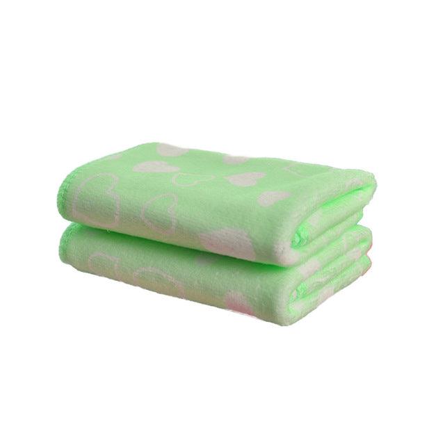 Washcloth Square Children Towel - Baby Superfine Fiber Gauze Towel Kid Bath Towels - Wash Cloth 25*50cm (2X1)