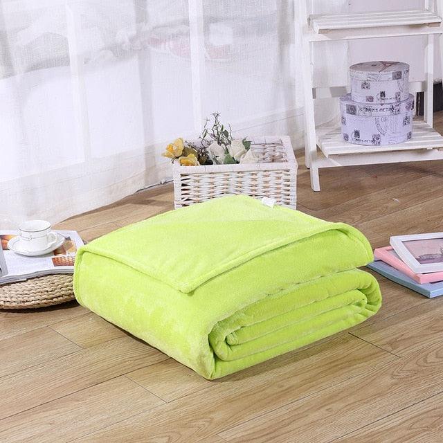 New Blanket & Swaddling Blankets 70x100cm - Coral Fleece Single Thick Warm Student Office Winter Cover Leg Nap Blanket (1X1)