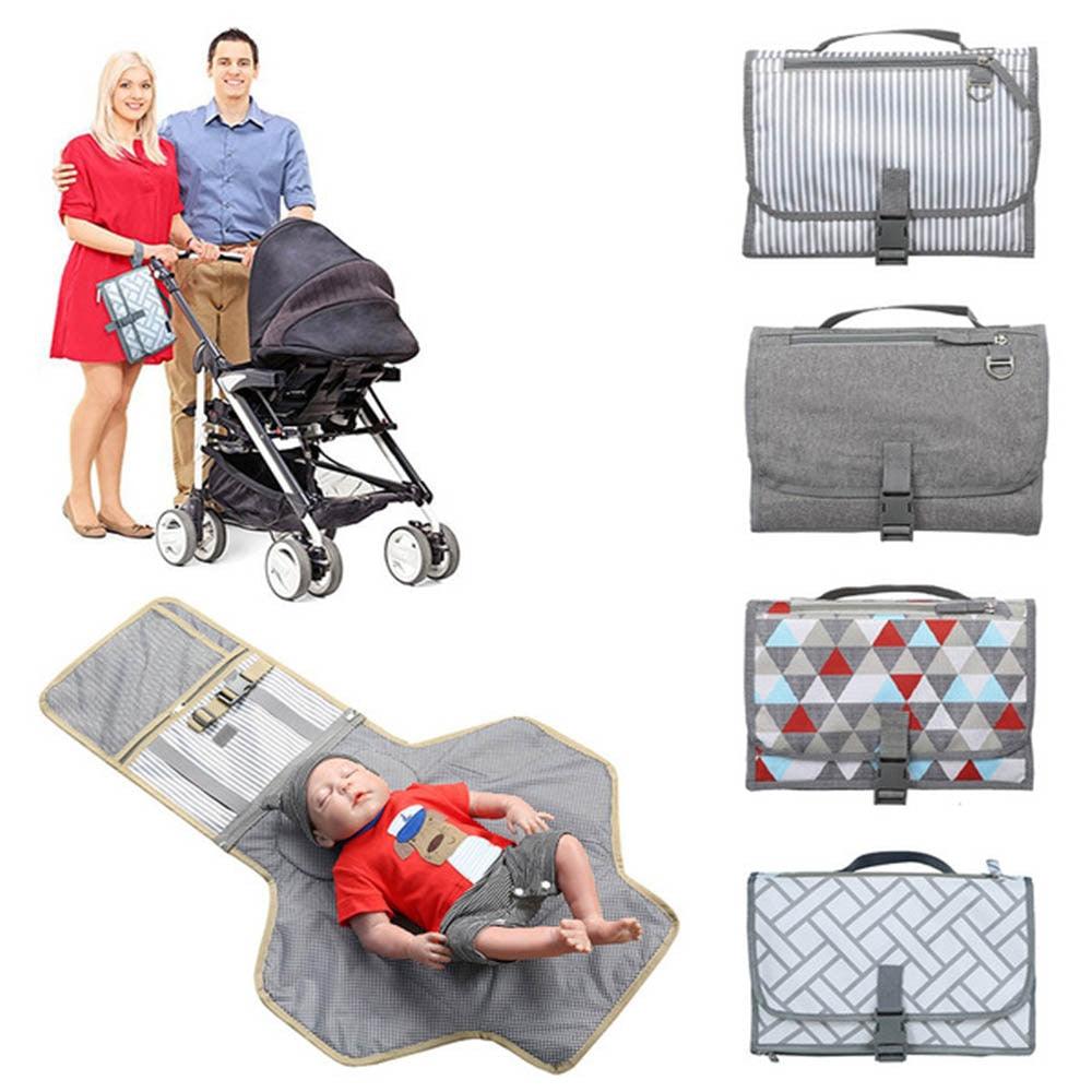 Newborns Foldable Waterproof Diaper Changing Pad Portable; Cover Mat Clean Hand Folding Diaper Bag (X1)
