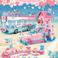 City Wedding Party Car Blocks - Girl Friends - Romantic Wedding Dress Model Building Blocks - Bricks Toys (8X2)