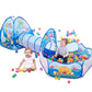 Enjoyable Toy Tunnel Tent Ocean Series - Cartoon Game Big Space - Ball Pits Portable Pool - Foldable Children Outdoor - Sports Educational (D2)(2X3)