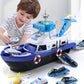 Fabulous Kids Simulation Toys- Track Inertia Boat & Toy Vehicles - Music Story Light Toy - Ship Model Toy (1X3)(F2)(3X2)