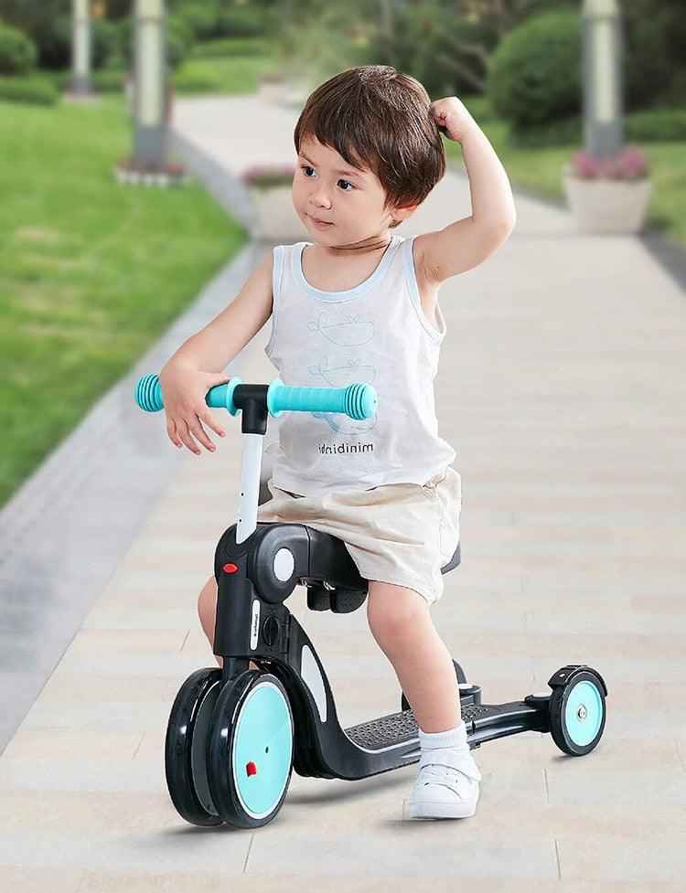 Amazing Children's Scooter Outdoor Bike - Baby Tricycle 2-6 age 5 In 1 Balance learning security Bike (9X1)(X9)